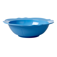 Sky Blue Melamine Salad or Serving Bowl By Rice DK